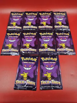 Lot Of 26 Packs Pokemon Trick Or Trade Additional Game Cards TCG - Image 2