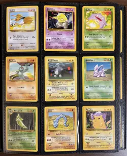 Pokemon TCG Vintage Binder Collection-258 Cards (Base, Jungle, Fossil, Gym, Neo) - Image 3