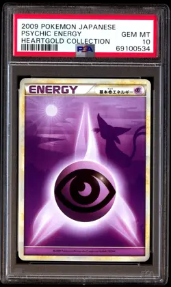 PSA 10 Gem Mint Psychic Energy Heartgold Collection 2009 Japanese Card Graded - Image 1