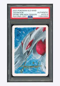 Pokemon PSA AUTH AUTO9 Spare Card Julian Kok Signed 2023 Old Maid Japanese - Image 1