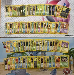 Vintage Pokemon Card Lot WOTC Sets Era Fire First Edition 92 Cards Pikachu - Image 1