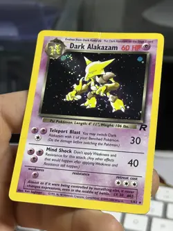 Dark Alakazam 1/82 Team Rocket 2000 Holo Rare WOTC Pokemon Card TCG - Image 4