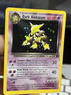 Dark Alakazam 1/82 Team Rocket 2000 Holo Rare WOTC Pokemon Card TCG - Image 5