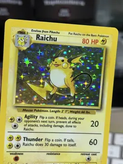 #2 Raichu 14/102 Base Set 1999 Holo Rare WOTC Pokemon Card TCG - Image 5