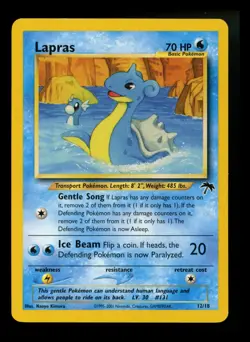 Lapras 12/18 Southern Islands 2001 Nintendo Promo Rare Pokemon Card TCG - Image 1