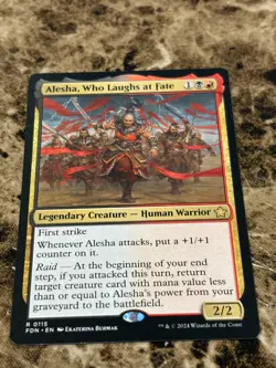 ALESHA, WHO LAUGHS AT FATE Magic MTG Foundations - Image 1
