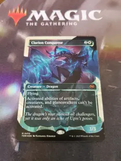Mtg. Clarion Conqueror. Halo Foil Showcase. Tarkir: Dragonstorm. Pack Fresh - Image 1
