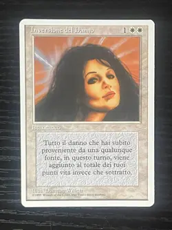 Magic MTG Italian Revised Reverse Damage Artist Proof Near Mint - Only 50 Exist! - Image 1