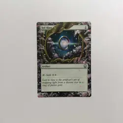 Sol Ring MTG Hand Painted Borderless Extended Full Altered Season Fall Art oj - Image 2