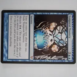 Magic The Gathering - 1x Signed Altered Temporal Mastery (mtg) Avacyn Restored - Image 1