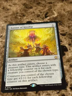 BANNER OF KINSHIP Magic the Gathering MTG Foundations Rare - Image 1
