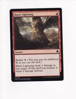 MAGIC THE GATHERING MTG FOUNDATIONS BURST LIGHTNING (#2) - Image 1