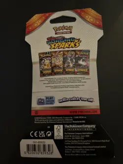 VERY HEAVY - 31.60g - Pokemon Surging Sparks Sleeved Booster Pack - SEALED! - Image 3