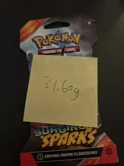 VERY HEAVY - 31.60g - Pokemon Surging Sparks Sleeved Booster Pack - SEALED! - Image 4