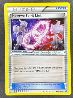 Pokemon Mewtwo Spirit Link 144/162 BKT BREAKthrough LP/NM - Image 1