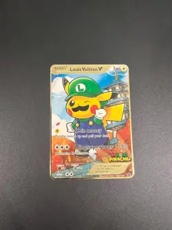 pokemon metal card vmax gx ex original Louis Vuitton gold game collection - Image 1
