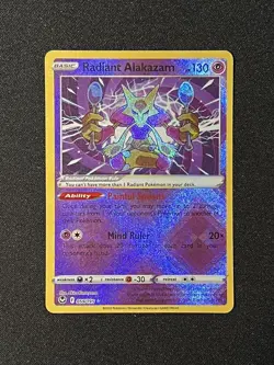 Pokemon Silver Tempest Radiant Alakazam Radiant Rare #059/195 NM - Image 1