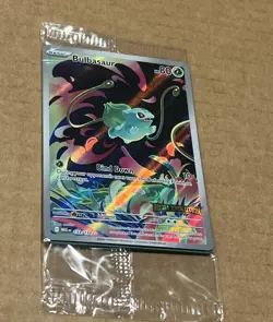 Pokemon Mega Evolution Bulbasaur 133/132 Stamped Promo Illustration SEALED - Image 1