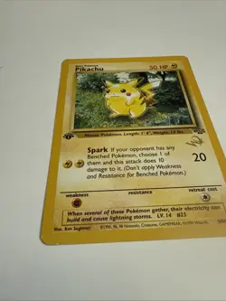 Pikachu 1st Edition [W Stamped] 60/64 Wotc Promo Pokemon Jungle Lp - Image 2