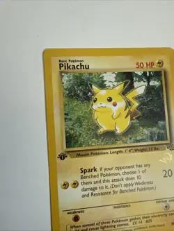 Pikachu 1st Edition [W Stamped] 60/64 Wotc Promo Pokemon Jungle Lp - Image 5