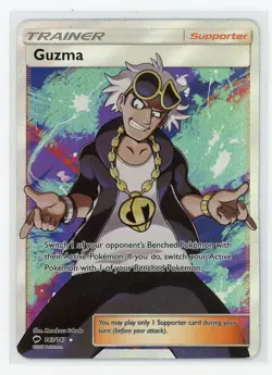 Pokemon TCG - Guzma 143/147 - Burning Shadows - Full Art Trainer - Image 1