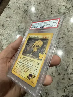 PSA 9 MINT Rocket's Zapdos, SWSH Celebrations Pokemon Classic Collection 15/132 - Image 4