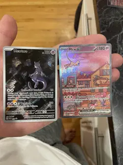 Mew ex 053/ Mewtwo 052 - Pokemon Scarlet Violet 151 UPC Black Star Promo - Image 1