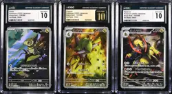 CGC 10*3 Axew evolutionary Pokemon 2025 Japanese Black Bolt 150 151 152/086 - Image 1