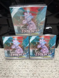 3 Pokemon Sword & Shield SM11 Japanese Booster Boxes Miracle Twins Sealed - Image 1