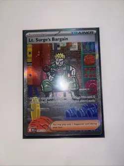 Lt. Surge's Bargain SIR Mega Evolution 185/132 Pokemon TCG NM - Image 1