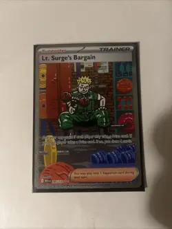Lt. Surge's Bargain SIR Mega Evolution 185/132 Pokemon TCG NM - Image 2