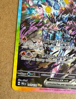 2025 Pokemon Scarlet and Violet Prismatic Evolutions 147/131 Ceruledge ex - Image 4