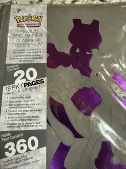 Mewtwo Ultra PRO Premium Leather Strap Binder Pokemon TCG Card Album Storage NEW 74427155827 - Image 2