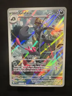 Pokemon TCG Paldea Evolved Grafaiai Holo Illustration Card #223/193 - Image 1