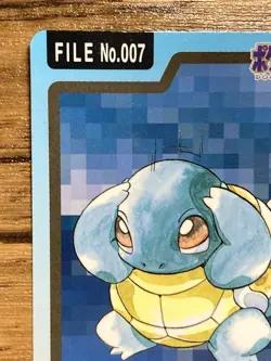 Pokemon Carddass Card Squirtle File No.7 Bandai Pocket Monsters 1997 Japan - Image 3