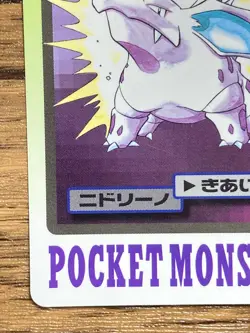 Pokemon Carddass Card Nidorino File No.33 Bandai Pocket Monsters 1997 Japan - Image 5