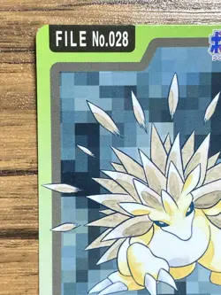 Pokemon Carddass Card Sandslash File No.28 Bandai Pocket Monsters 1997 Japan - Image 3