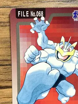 Pokemon Carddass Card Machamp File No.68 Bandai Pocket Monsters 1997 Japan - Image 3