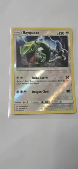 Rayquaza REVERSE HOLO RARE card Guardians Rising 106/145 Pokemon TCG NM 2017 LP - Image 1