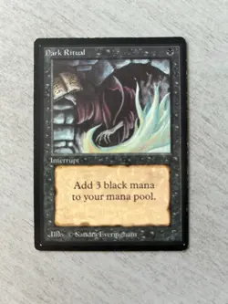 Dark Ritual - Beta Edition - Light Play Magic MTG English VG Very Good - Image 1