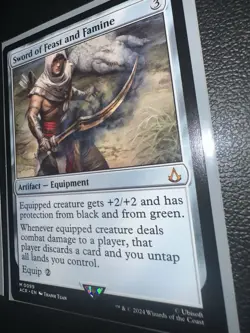 Edward Kenway & Sword of Feast and Famine Showcase Mythic MtG - Image 2