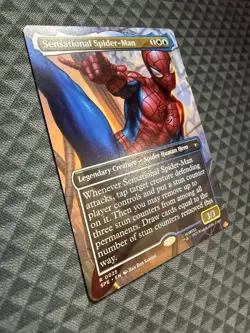 MTG Sensational Spider-Man #0025 Borderless Rare Marvel’s Spider-Man: E-L (SPE) - Image 2