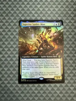 MTG Superior Spider-Man #0275 Foil Extended Art Rare Marvel’s Spider-Man (SPM) - Image 1