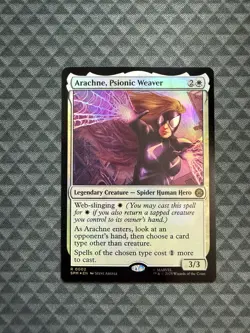 MTG Arachne, Psionic Weaver #0002 Foil Rare Marvel’s Spider-Man (SPM) - Image 1
