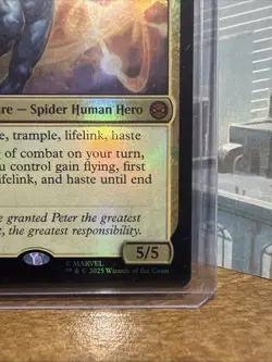 MTG Marvel Cosmic Spider-Man M0127 (Foil) Universes Beyond Mythic Rare - Image 3