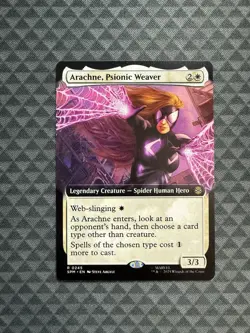 MTG Arachne, Psionic Weaver #0245 Extended Art Rare Marvel’s Spider-Man (SPM) - Image 1
