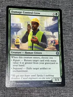 Damage Control Crew Marvel's Spider-Man Uncommon Lands - MTG SPM 0099 NM/M - Image 1