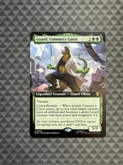 MTG Lizard, Connors’s Curse Extended Art Rare Marvel’s Spider-Man (SPM) - Image 1