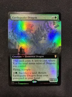 MTG -,Earthquake Dragon (Extended Art) Battle for Baldur's Gate - FOIL - Image 1