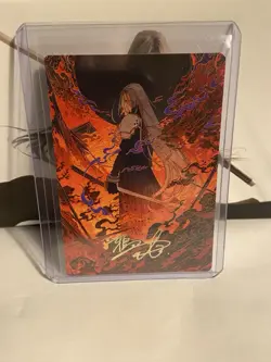MtG Final Fantasy Nibelheim Aflame - Art Series 35/53 Gold Signature Stamped - Image 1